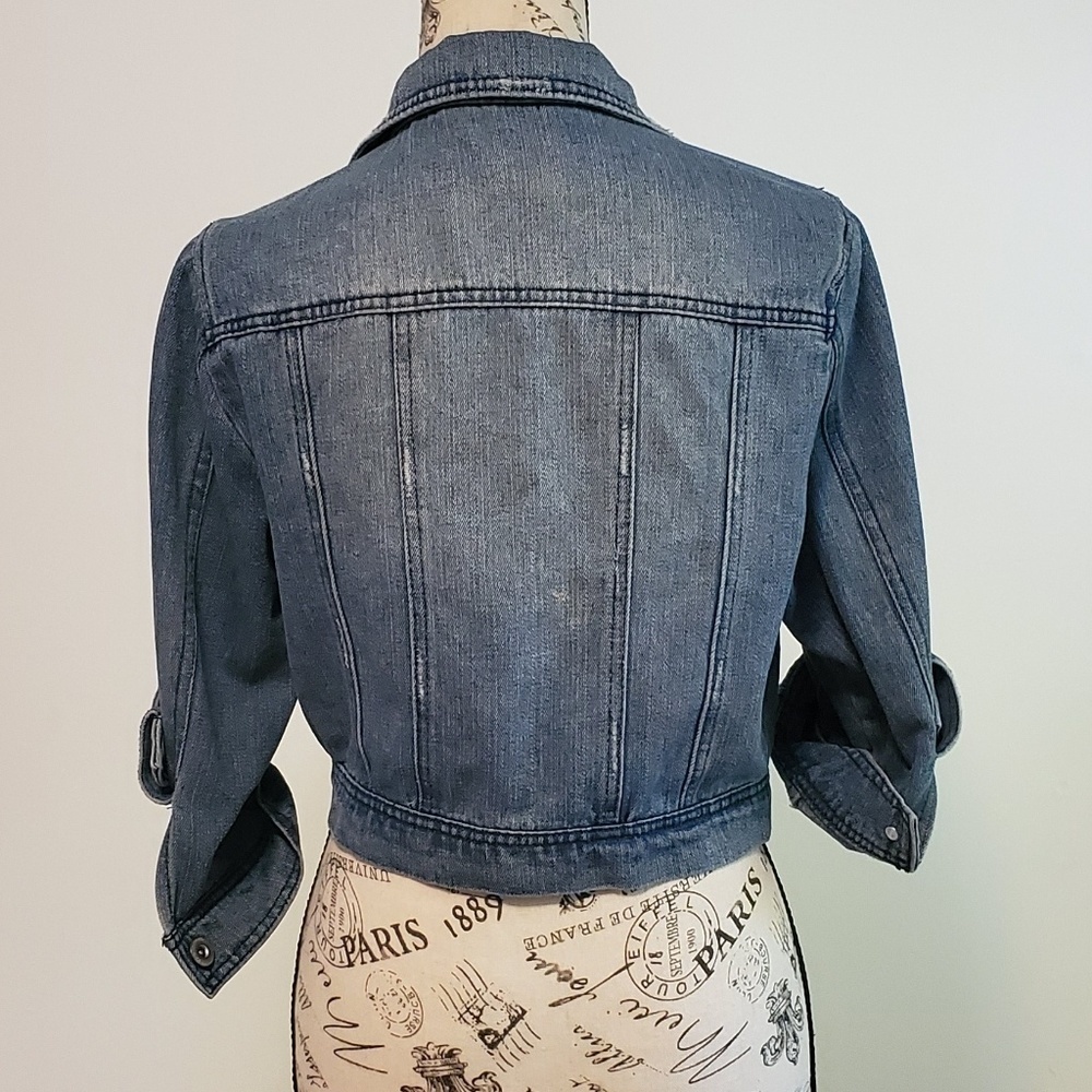 Distressed Jean's jacket - Picture 2 of 6